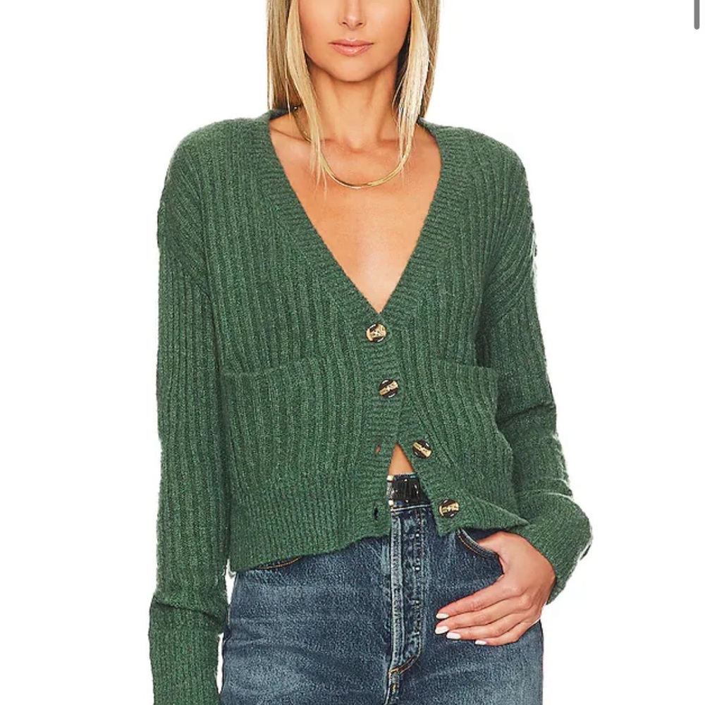 Lovers + Friends Forest Green Cardigan